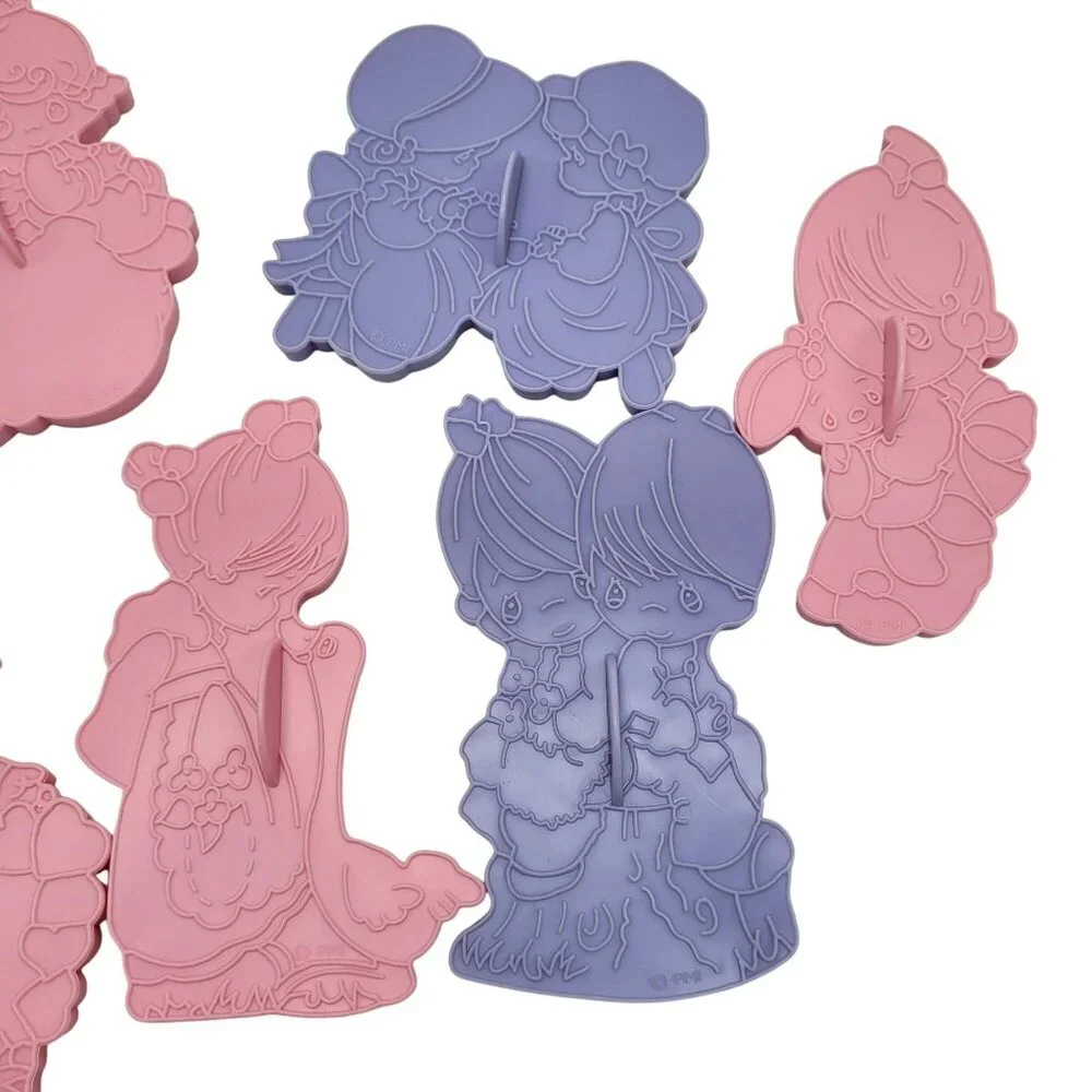 90's Wilton Precious Moments 8-Piece Cookie Cutter Set Dishwasher-Safe In Box